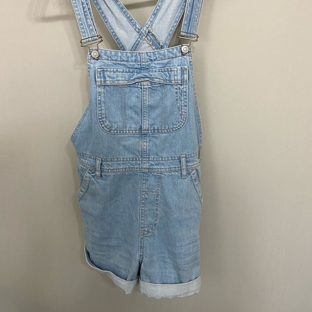 Denim Overall Shorts